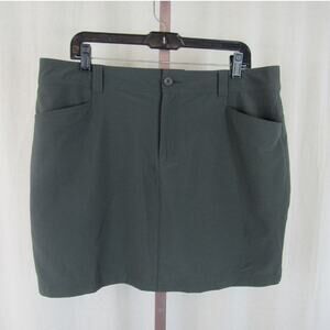 Eddie Bauer Women's 14 Gray Slate Skort 4 Pocket Athletic Skirt Skort
